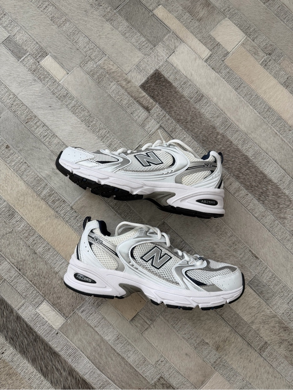 New Balance 530 navy, white, silver - Picture 4 of 7